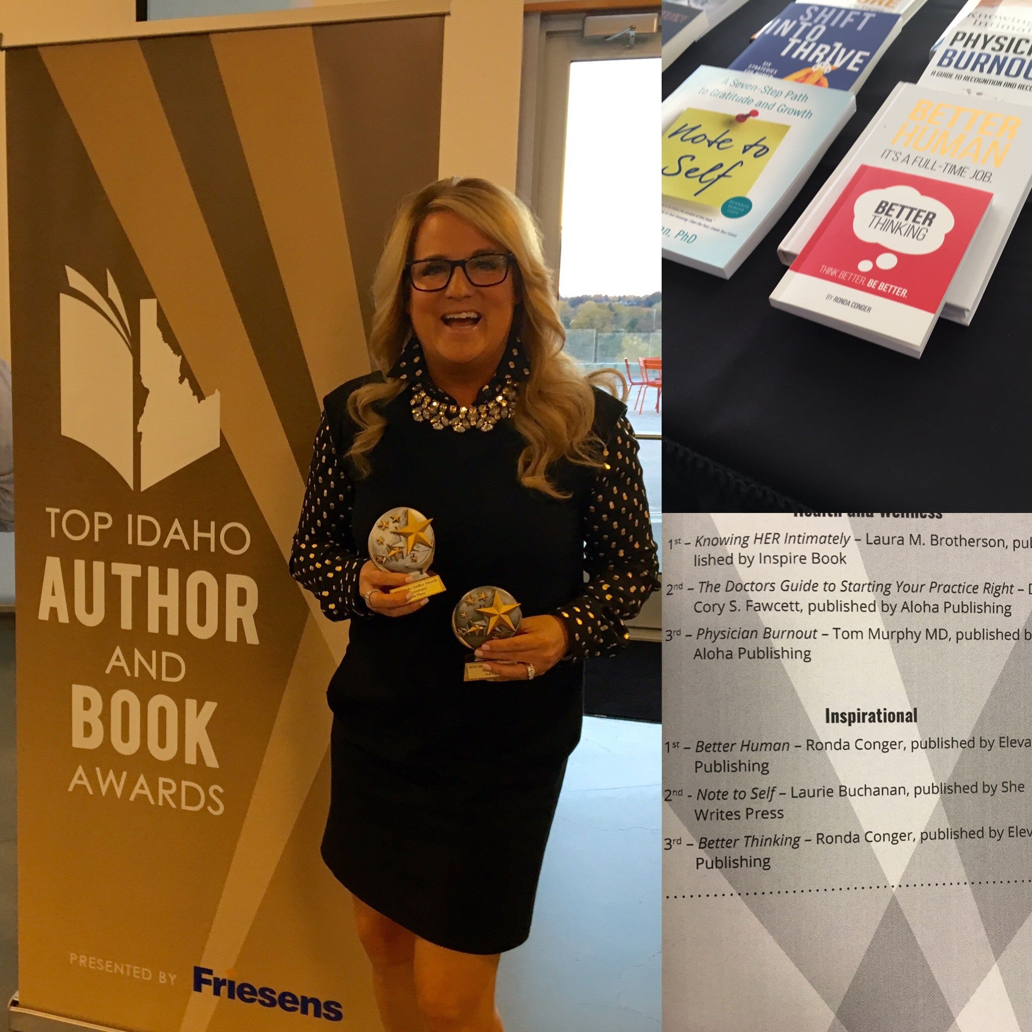 Better Human voted Best Inspirational in the 2016 Top Idaho Author and Book Awards